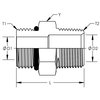 World Wide Fittings Male O-Ring Boss to Male Pipe Straight Adapter 3249X04X04